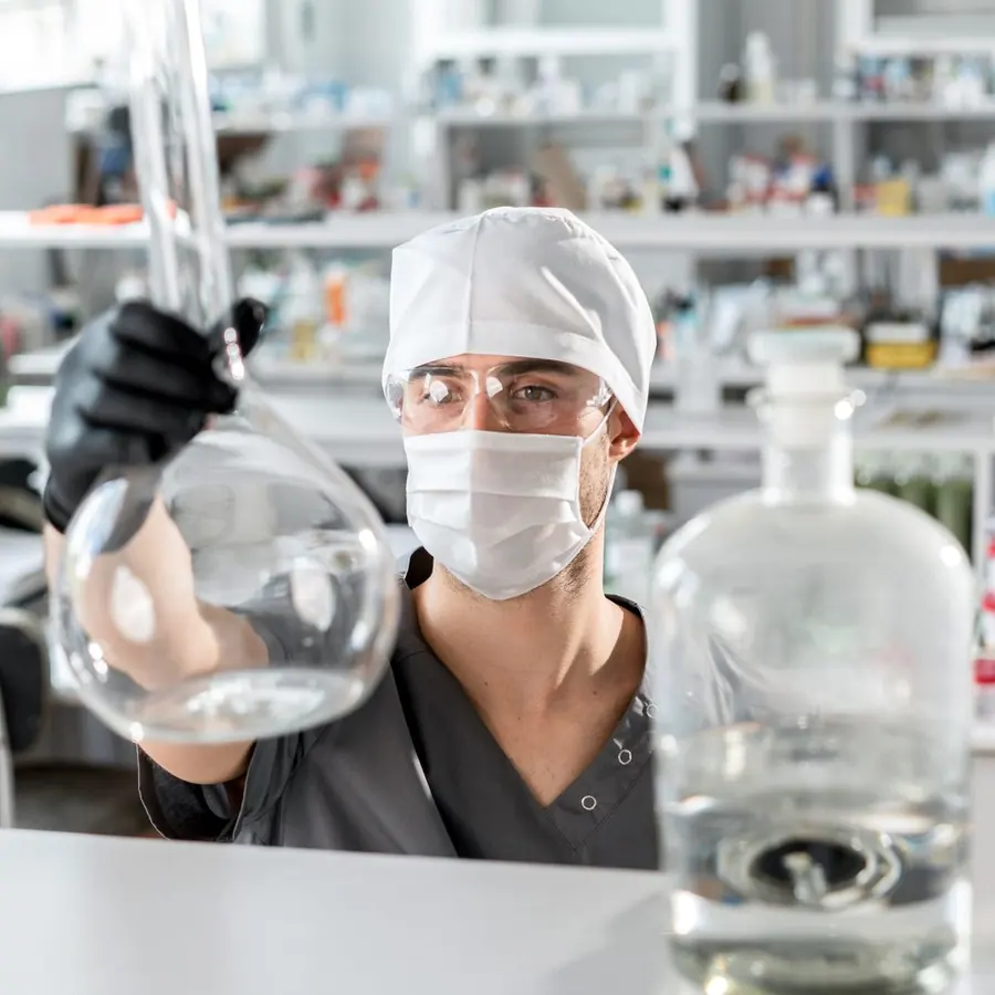 Verificación de muestras en laboratorio